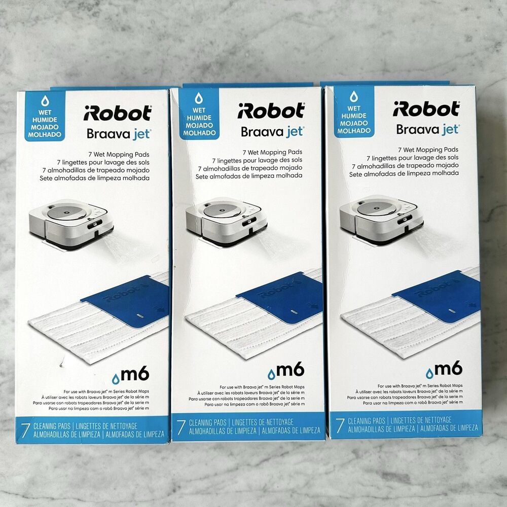 iRobot Braava Jet M6 Wet Mopping Cleaning Pads Lot - 3 Boxes Genuine 4632824